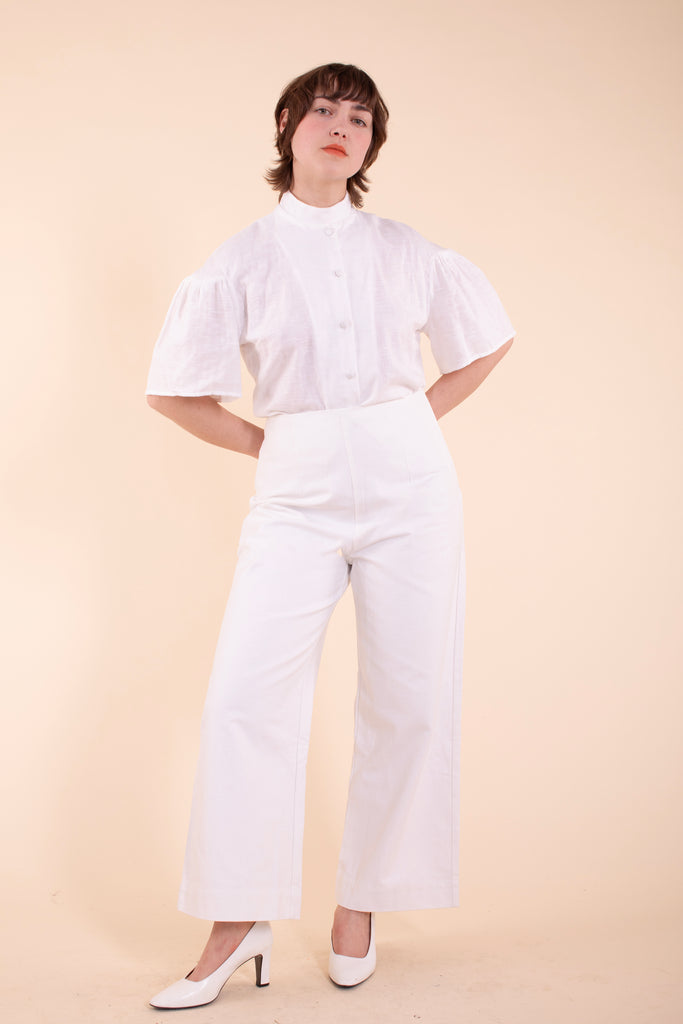 Jane Blouse - HKM - White Gauze