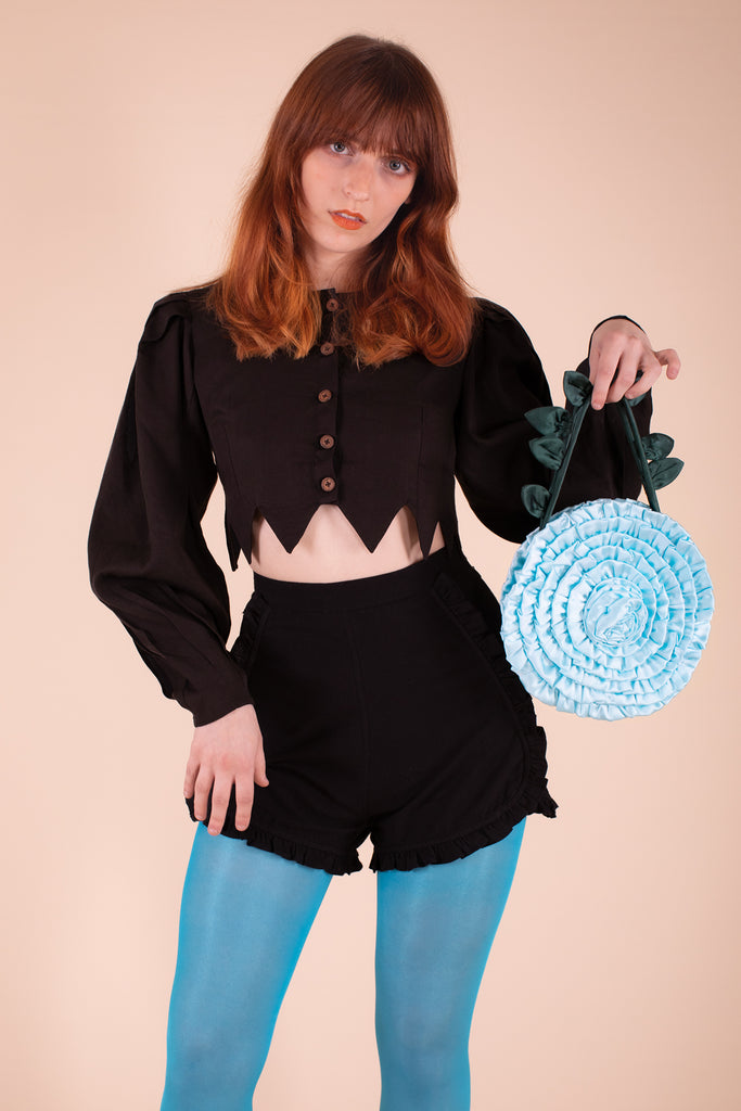 Samantha Pleet Sun and Moon Bodysuit (Blue Velvet) - Victoire Boutique -  Tops - Samantha Pleet - Victoire Boutique - ethical sustainable boutique  shopping Ottawa made in Canada