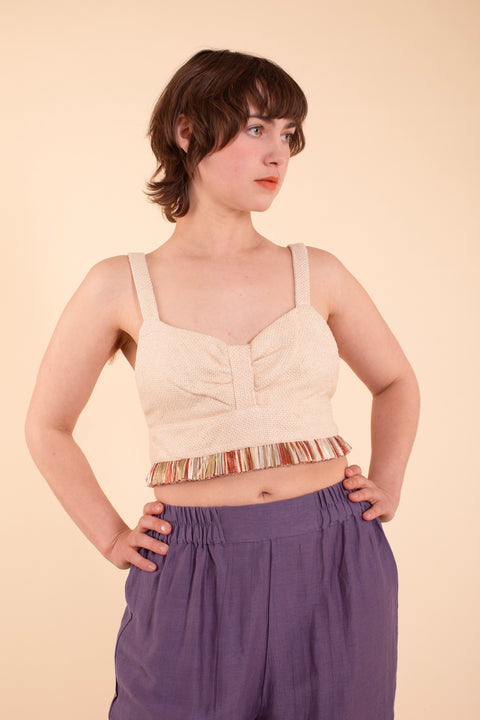 Raw Silk Bralette - HKM - Sample Sale