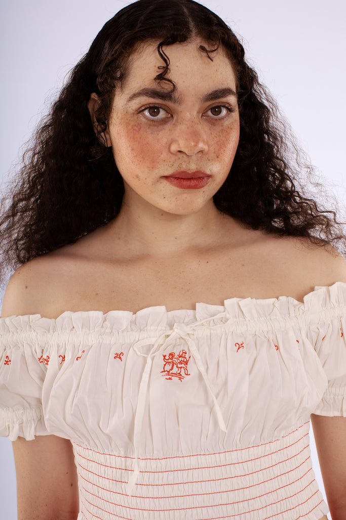 Romance Blouse - Delft