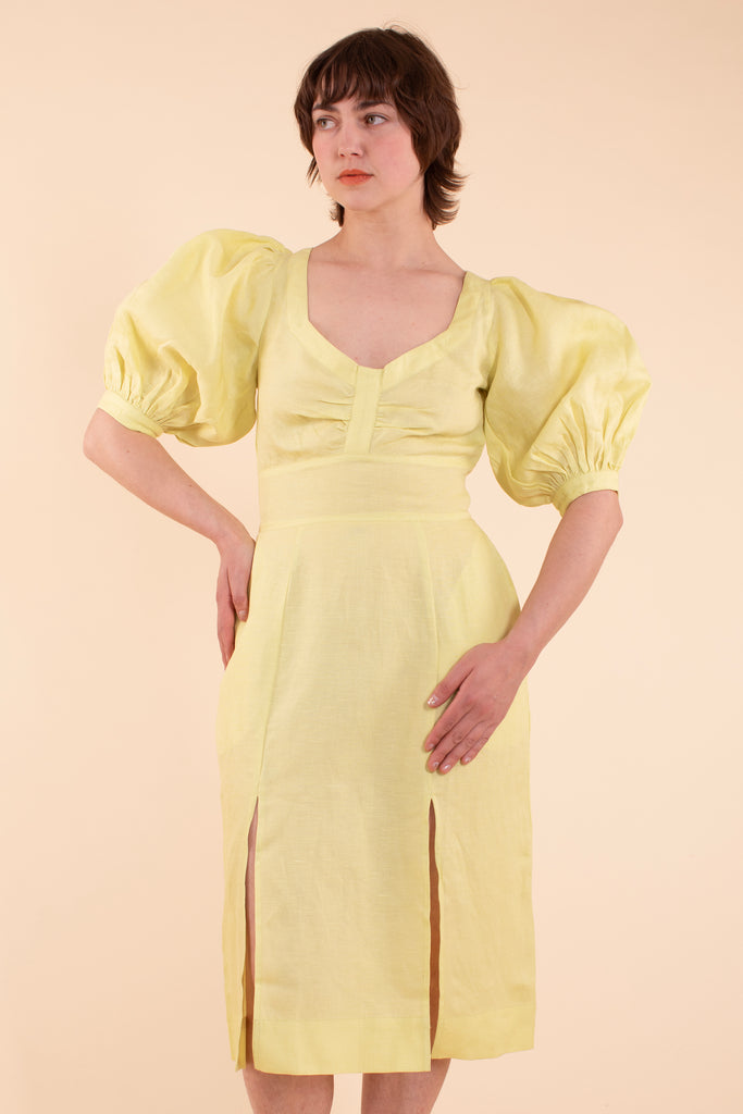 Elton Dress - HKM - Dew Linen - Sample Sale