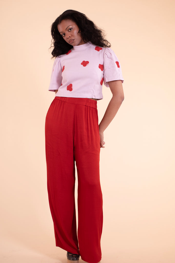 Sophie Pant - HKM - Red Viscose