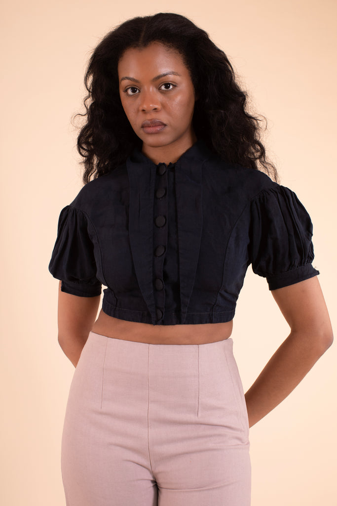 Bathsheba Blouse - HKM - Black