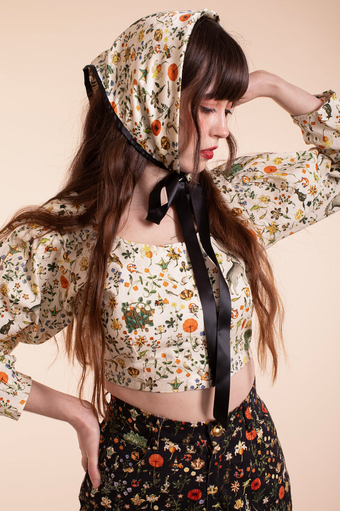 Kerchief Bonnet - Ivory Illuminated