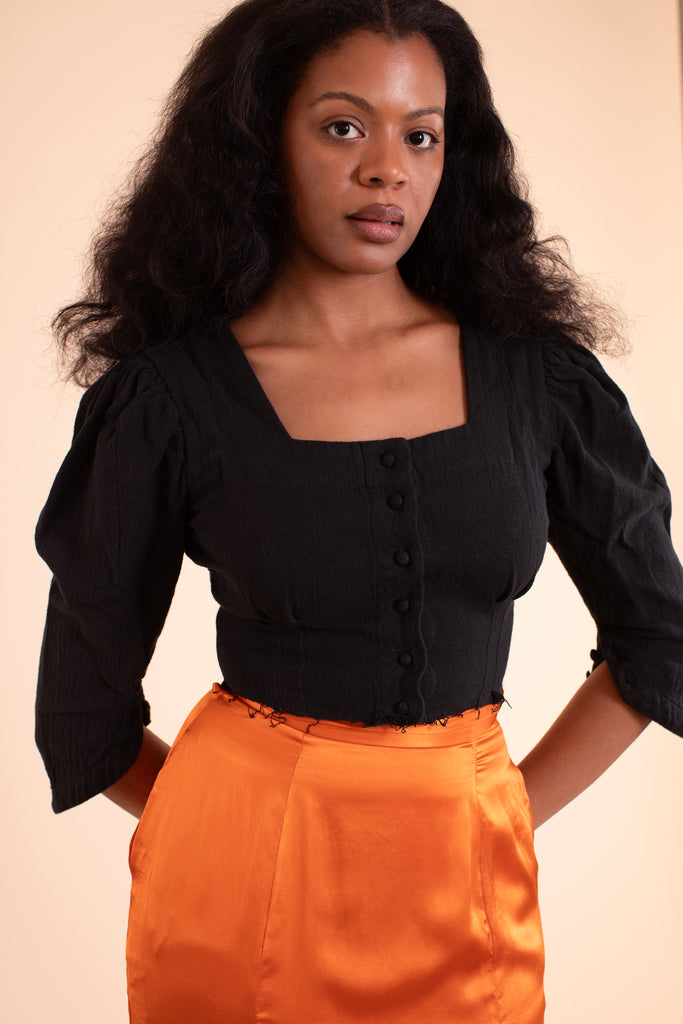 Adele Blouse - HKM - Black