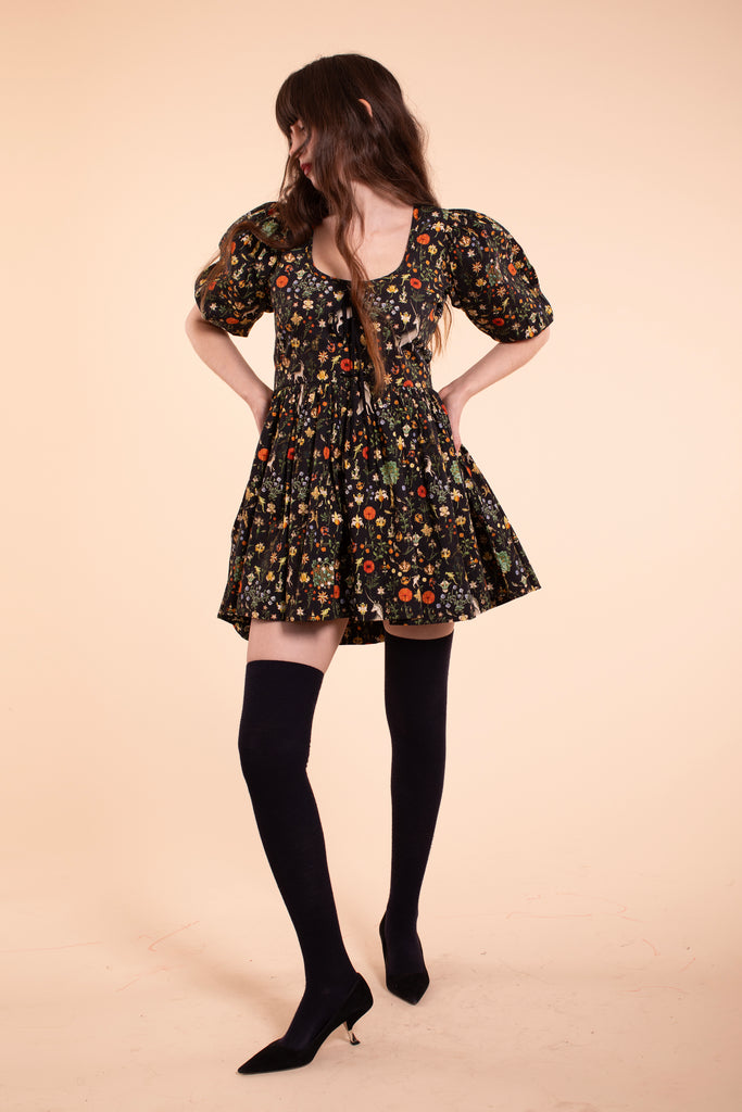 The Clara Dress -  Black Illuminated