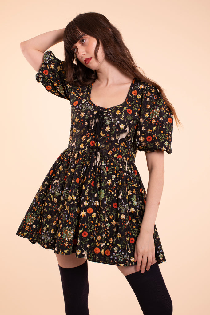 The Clara Dress -  Black Illuminated