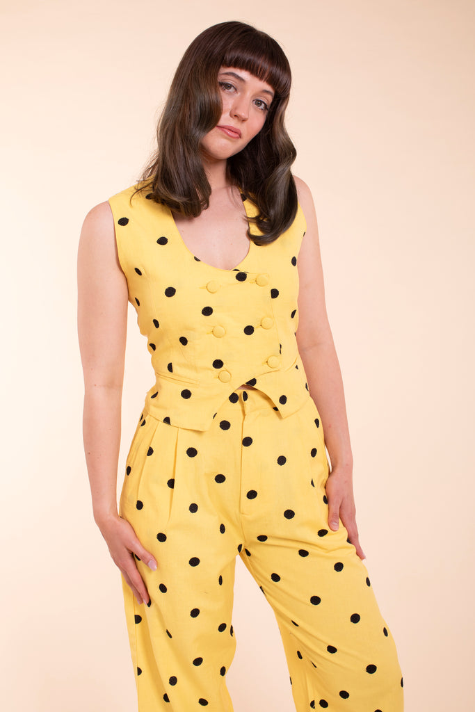 Noble Vest - Buttercup Linen