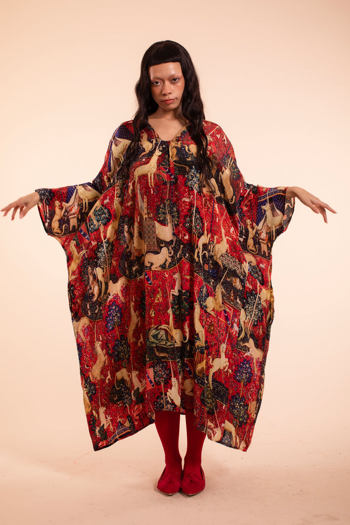 Valerian Dress - Red Tapestry - Pre Order