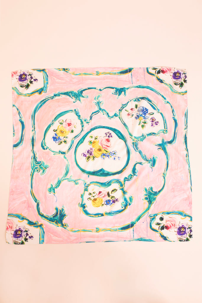 Medallion Scarf - Pink Sèvres