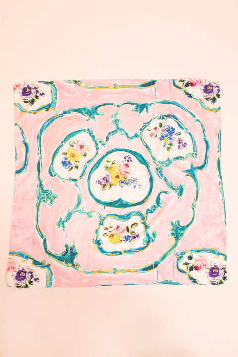 Medallion Scarf - Pink Sèvres