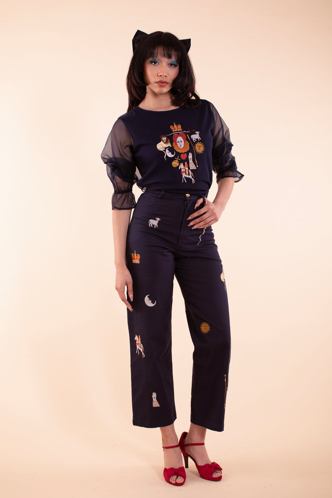 Emblem Jeans - Elizabeth Embroidery