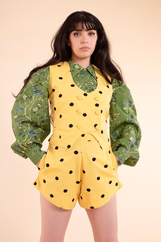 Noble Vest - Buttercup Linen