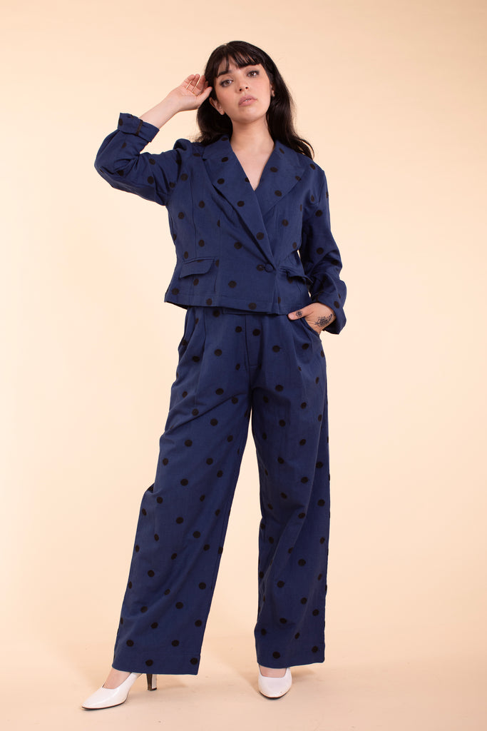 Noble Blazer - Indigo Linen
