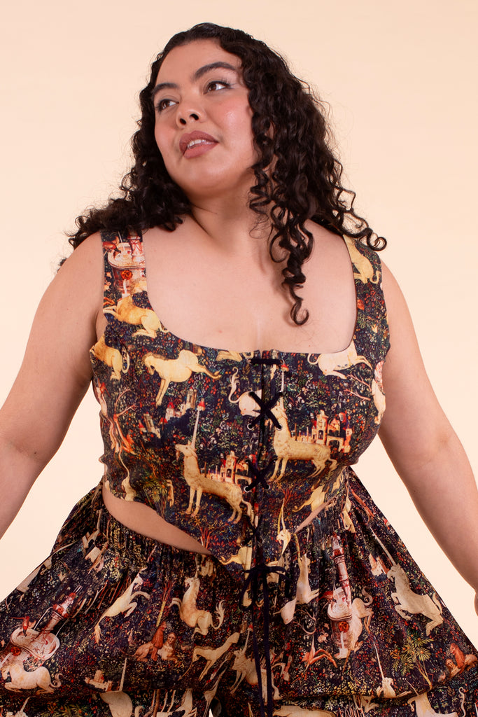 Shield Corset - Midnight Tapestry
