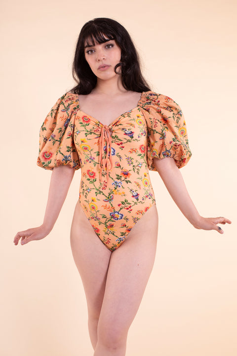 Guinevere Bodysuit - Pink Wallpaper