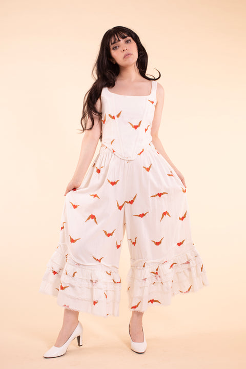 Romance Pants - Heartwing Embroidery