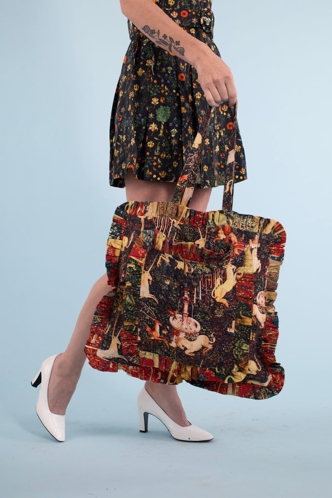 Ruffle Tote - Tapestry - One of a Kind