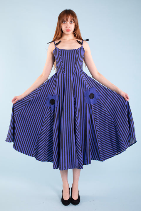 Daydream Dress - Blue Stripe