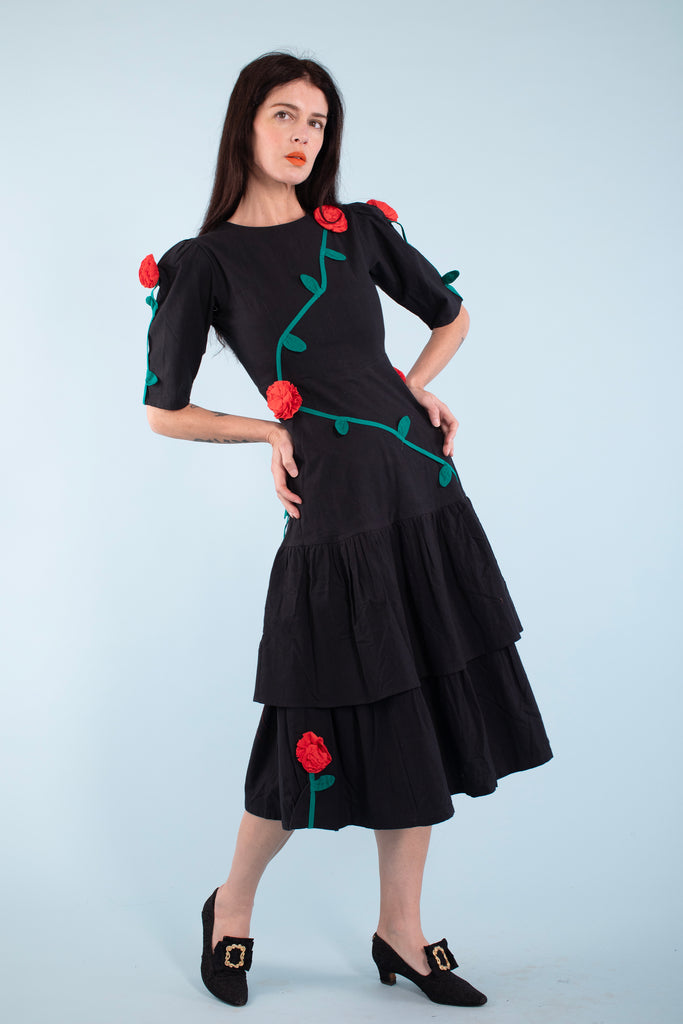 Persephone Dress - Black - Archive