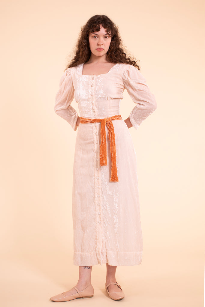 Adele Dress - HKM - Blush Silk Velvet