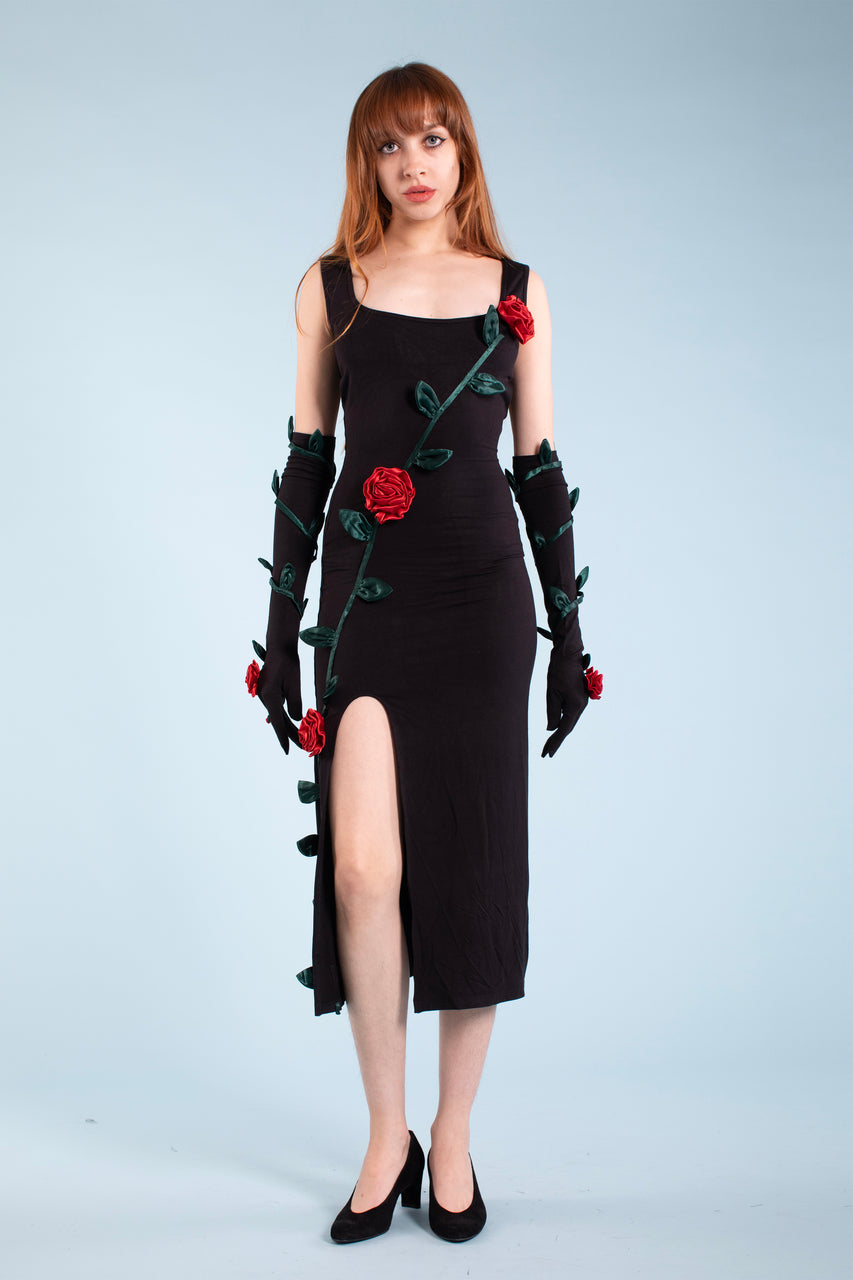 red rose dress IRFE Crochet Handmade Place your orders accordingly Summer Rose Gown Teuta Matoshi
