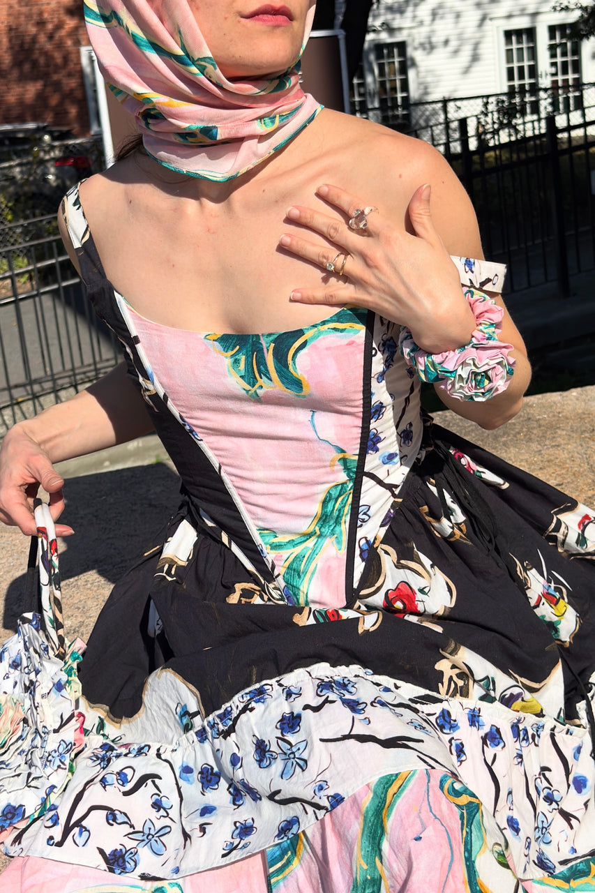 mix print corset dress Muse Corset