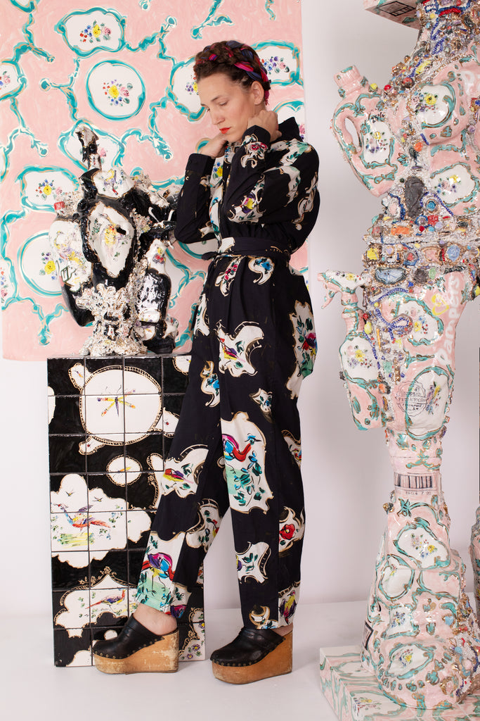 Pedestal Jumpsuit - Black Sèvres