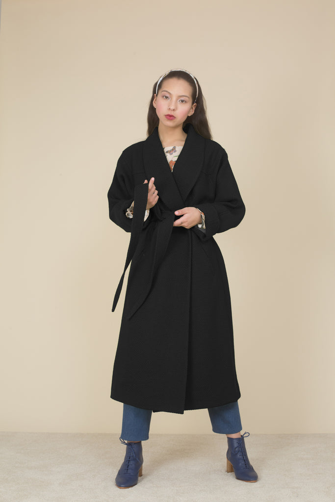 Chronicle Coat - Silk Wool Boucle - Sample Sale