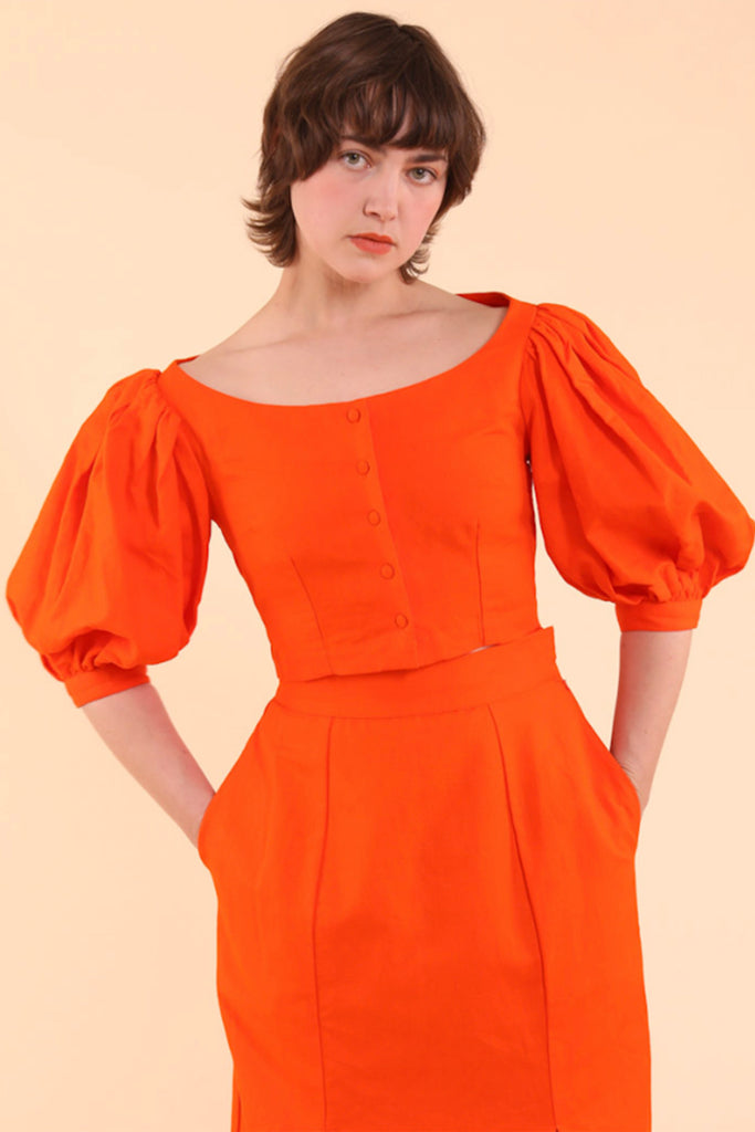 Emma Blouse - HKM - Poppy Linen