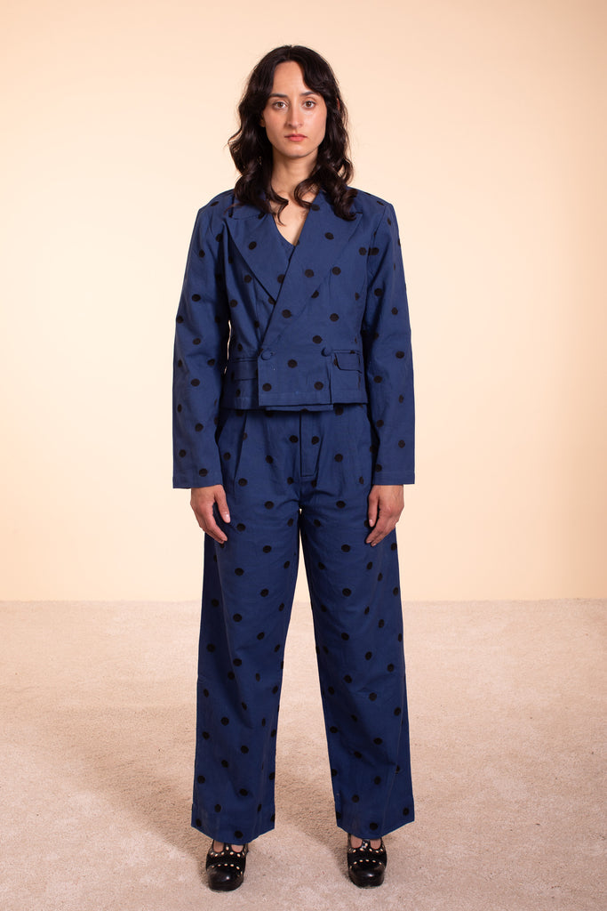 Noble Blazer - Indigo Linen