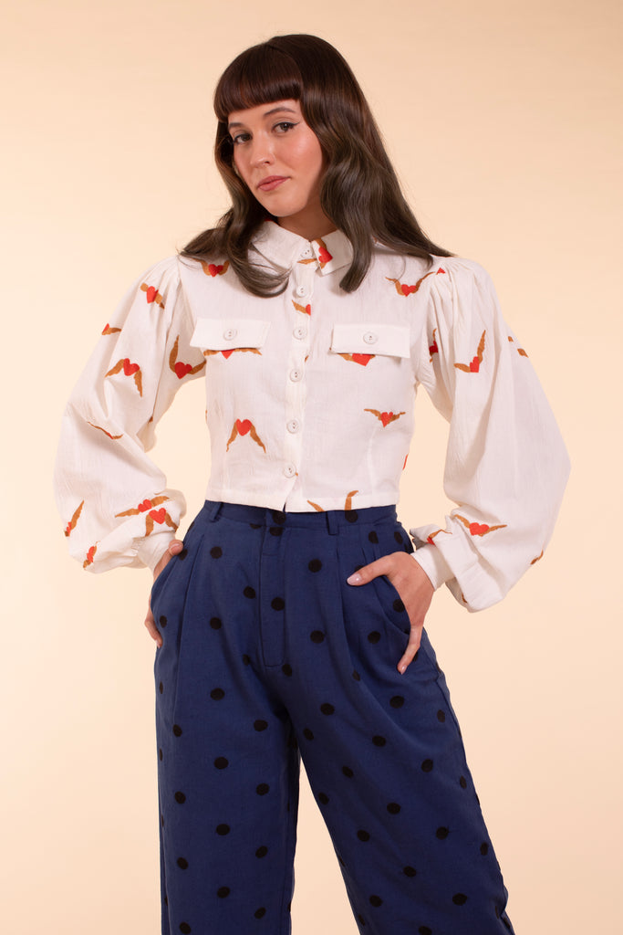 Bergamot Blouse - Heartwing Embroidery