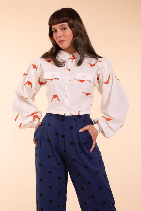 Bergamot Blouse - Heartwing Embroidery