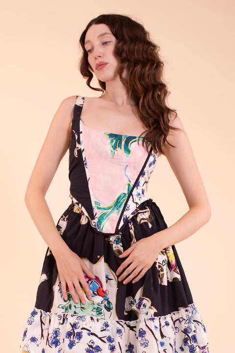Muse Corset - Mixed Porcelain