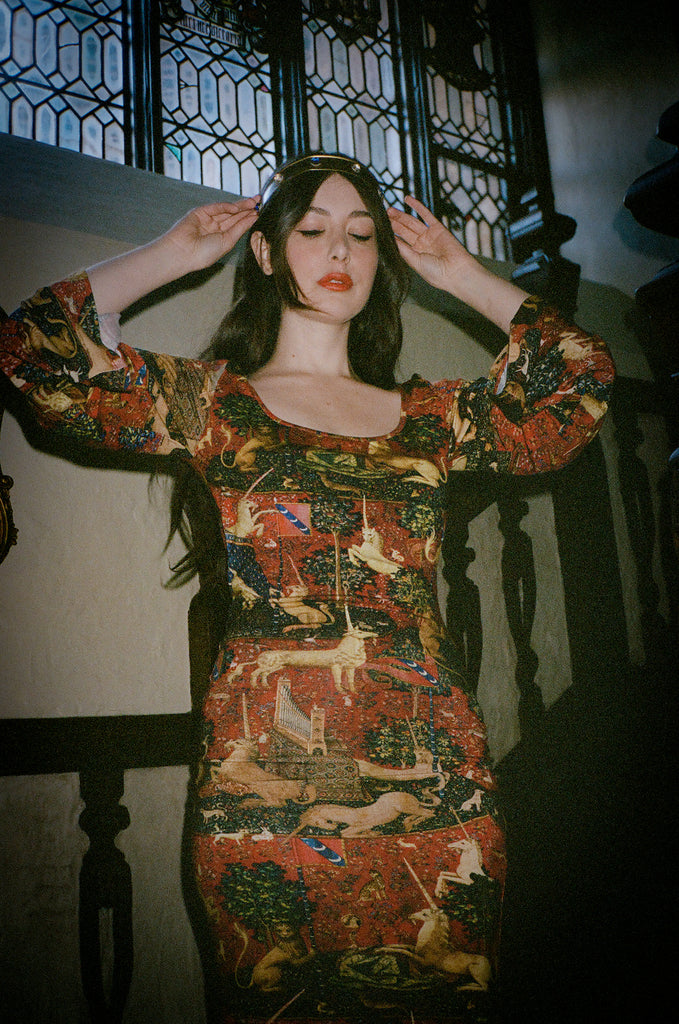 Belladonna Dress - Red Tapestry - Pre Order