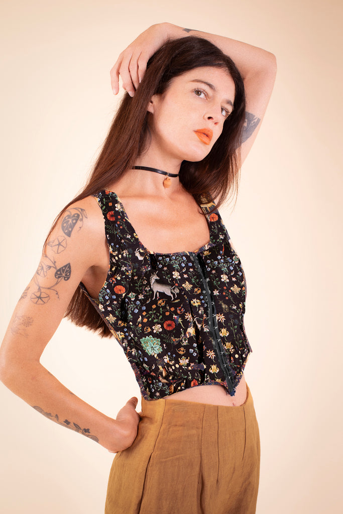 Tapestry Corset -  Blk Illuminated PreOrder