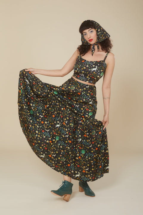 Freda Skirt - Blk Illuminated PreOrder
