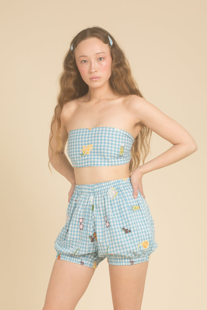 Gingham Picnic Shorts - Archive