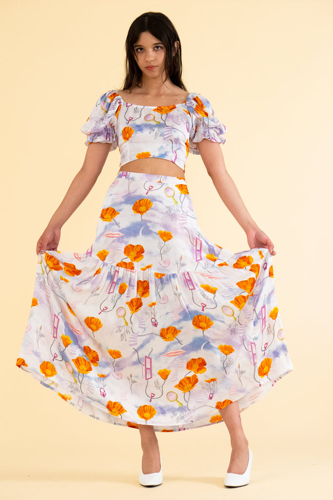 Freda Skirt - Super Bloom - Archive