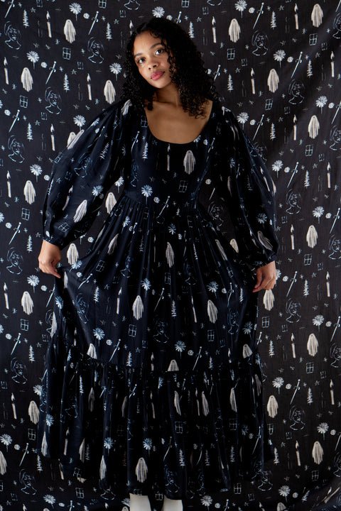 Ceremony Dress - Haunted Print -