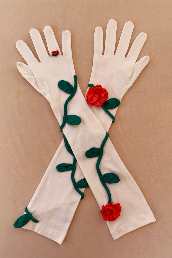 Persephone Opera Gloves - Ivory