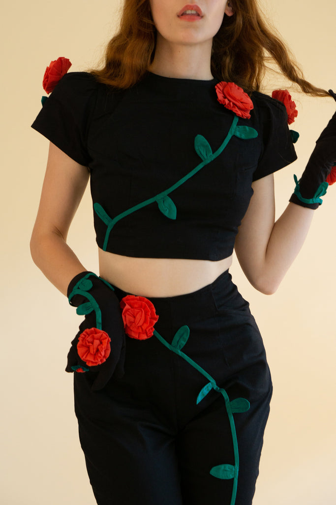 Persephone Blouse - Black - Archive