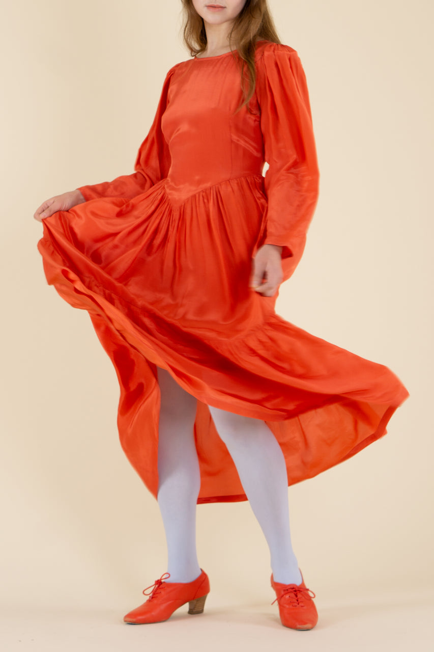 Ophelia Dress - Vermilion