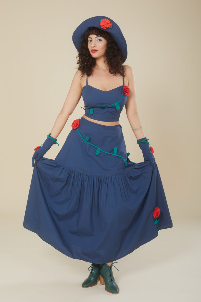 Skirt - Navy Persephone - Archive